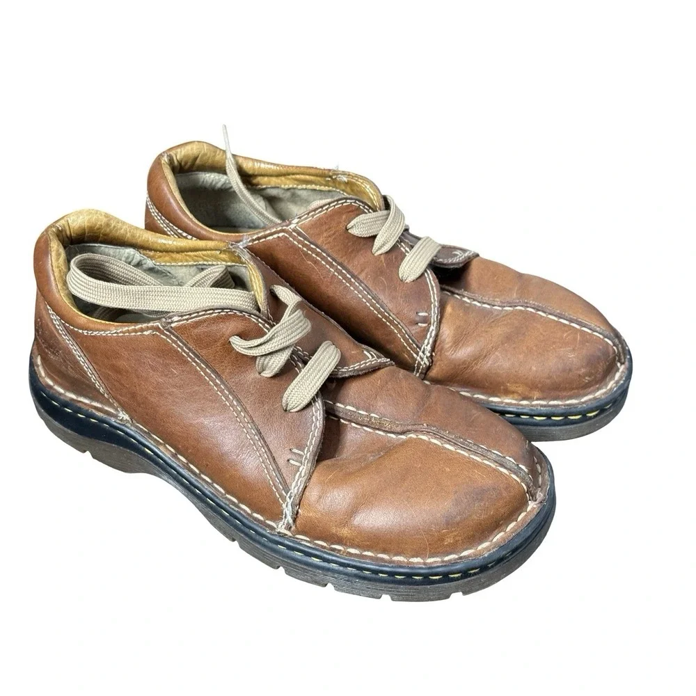 Dr. Martens 11232 Lace Up‎ Split Toe Oxford Brown Leather Shoes sz 39 USM 7